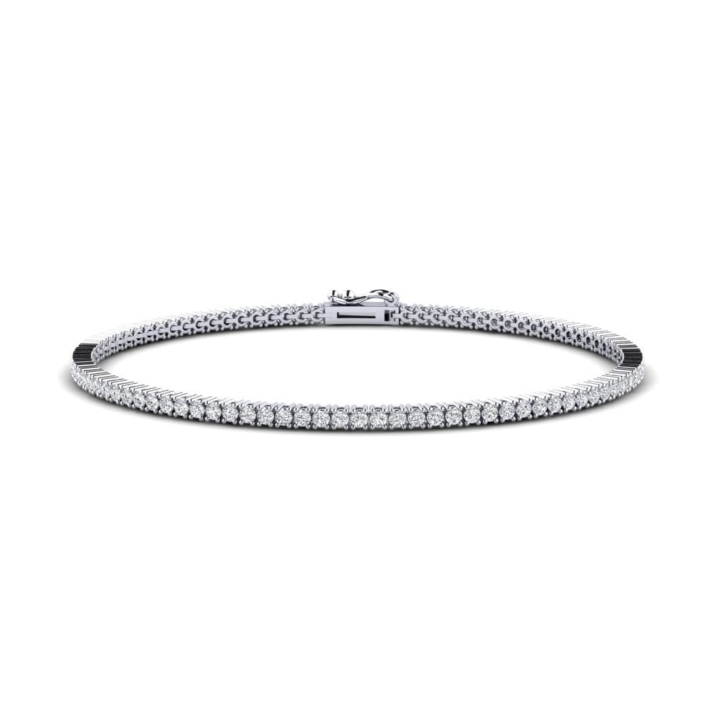 14ct White Gold Diamond Men's Bracelet Szymon 2.0 mm