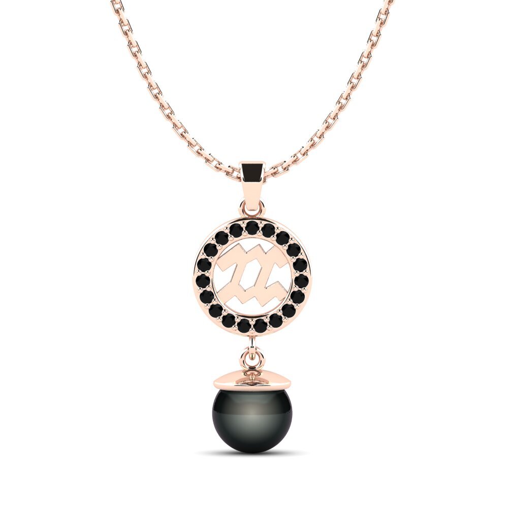 Horoscope Black Sapphire Necklaces