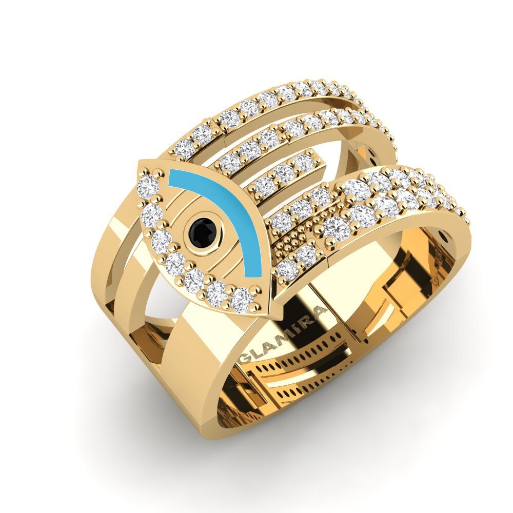 Black Onyx Ring Disgleirio