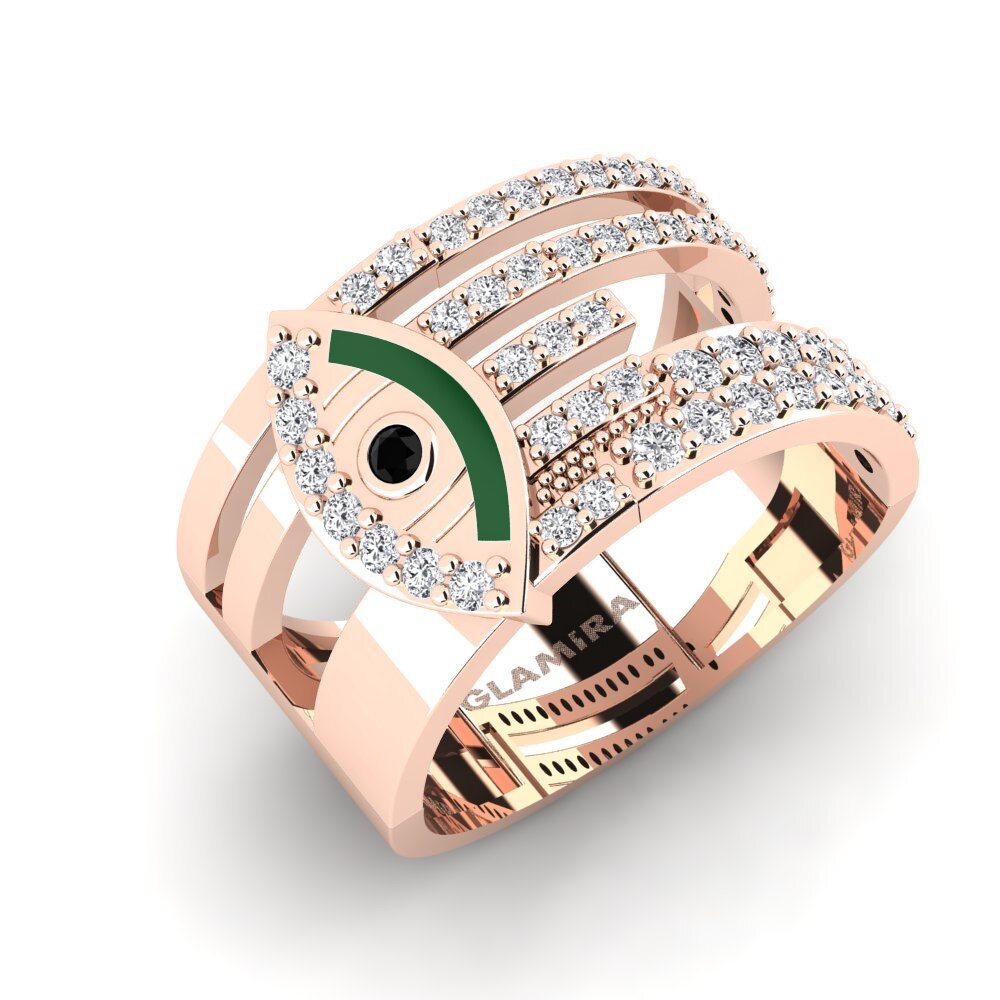 Schwarzer Saphir Ring Disgleirio