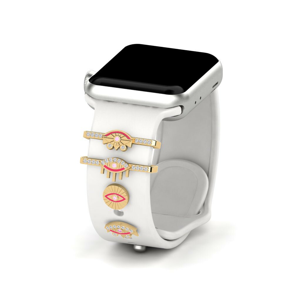 GLAMIRA Apple Watch®アクセサリ Distira - SET の ラウンド カット 