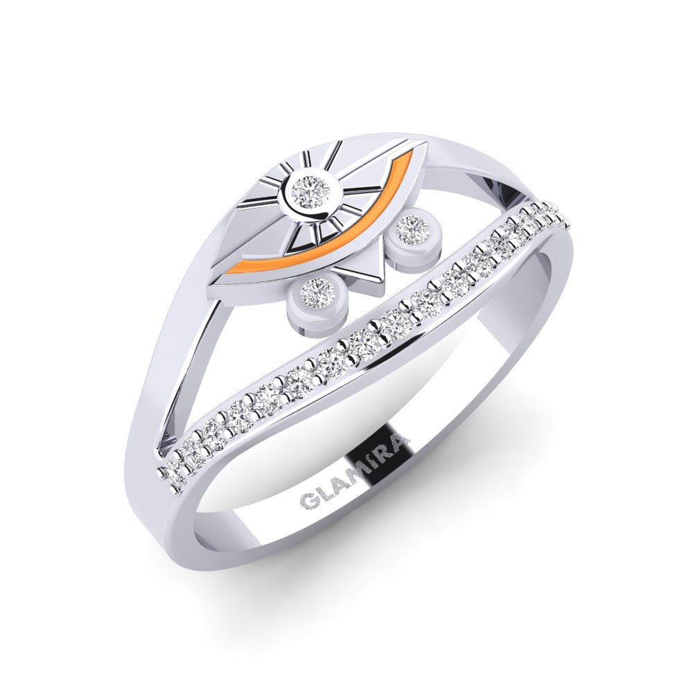Paladio 950 Diamante Anillo Dotote