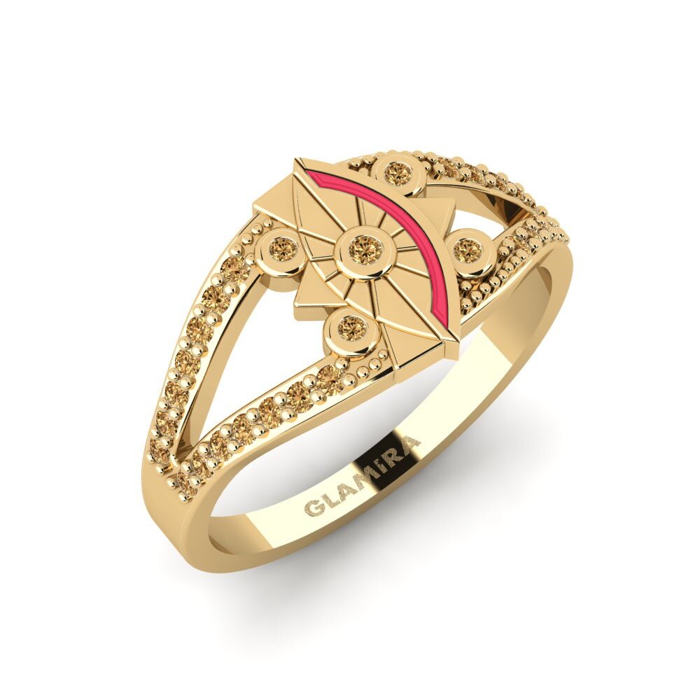 Brown Diamond Ring Elegancki