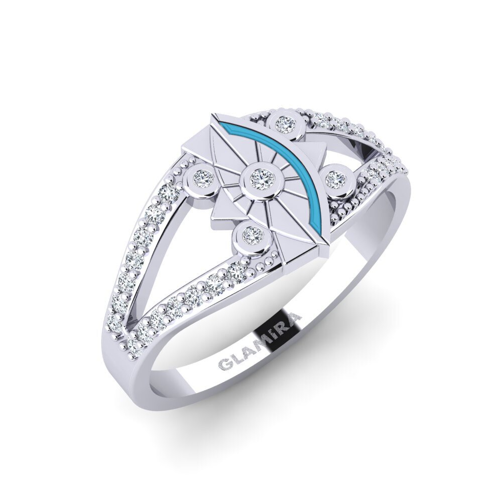 Paladio 950 Diamante Anillo Elegancki