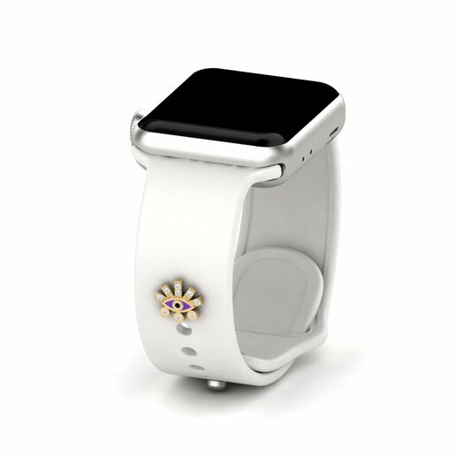 Phụ kiện Apple Watch® Farnakia - C Vàng 585 & Kim Cương Đen & Kim Cương