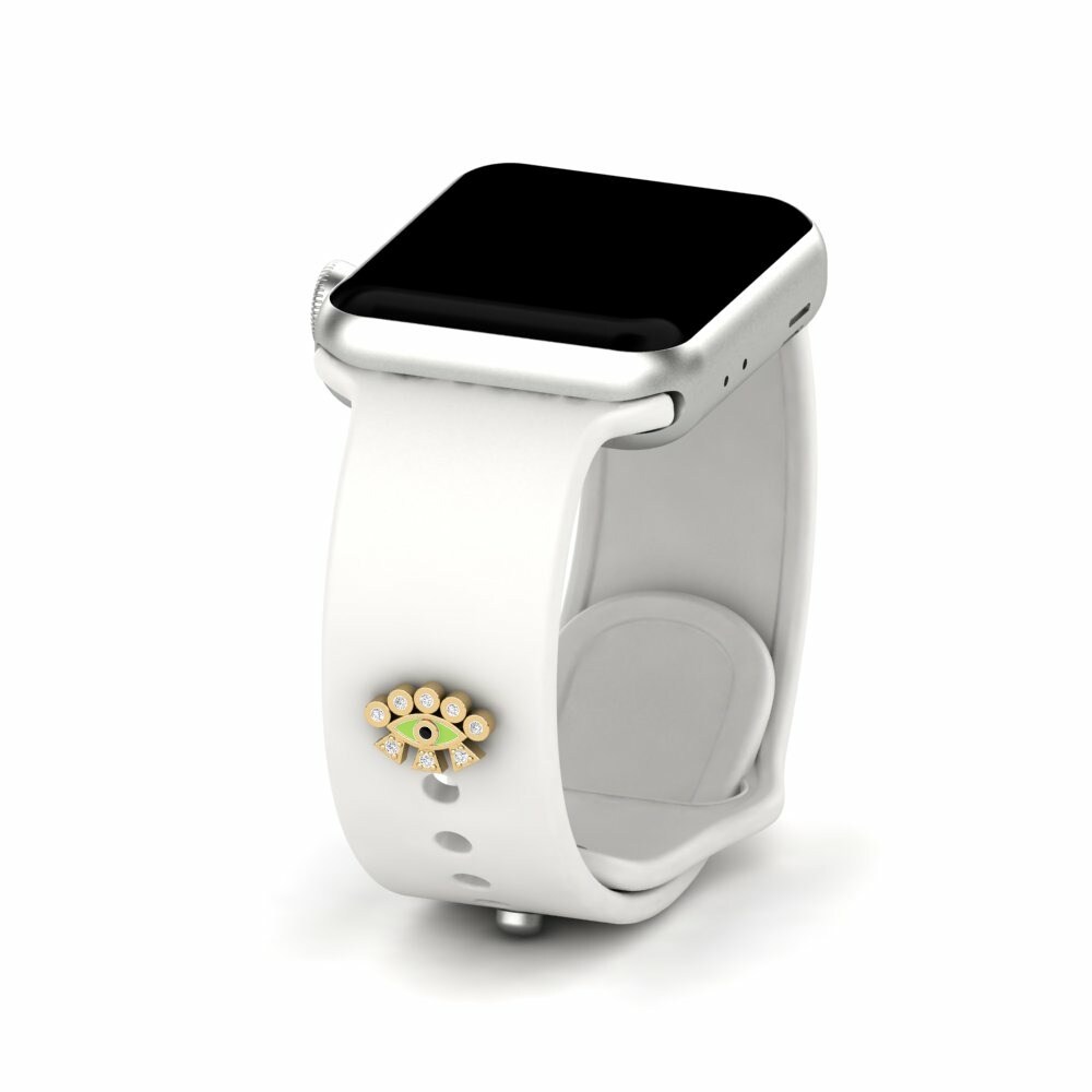 Joyería Tech Accesorio Para Apple Watch® Farnakia - D Oro Amarillo 585 Ónix Negro