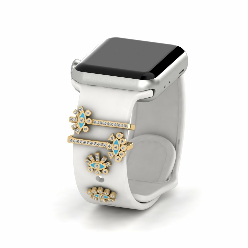 Accesorios para Apple Watch® Farnakia - Set Oro Amarillo 585 Cristal de Swarovski