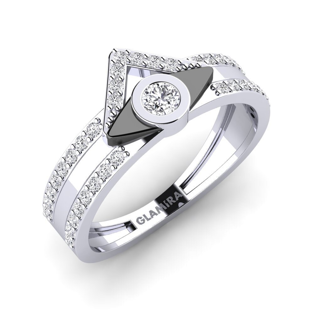 Paladio 950 Diamante Anillo Faro