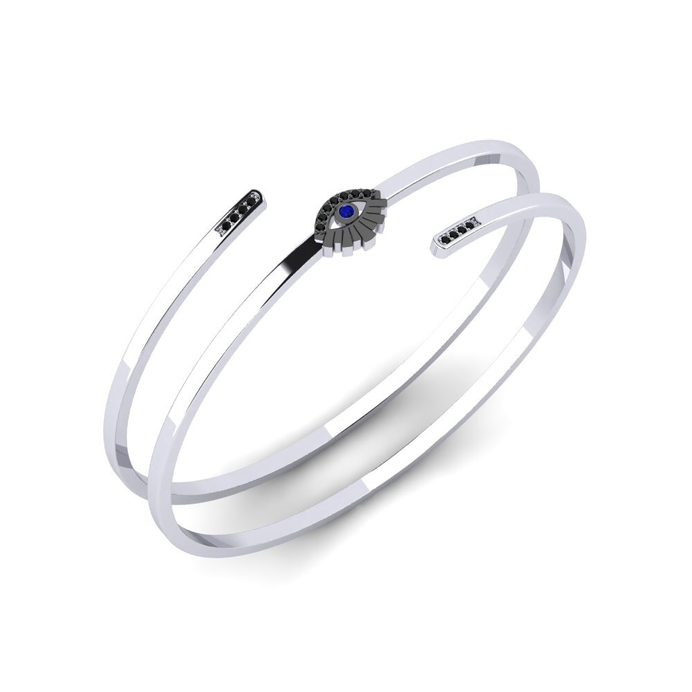 Plata 925 Zafiro Brazalete de mujer Glawen