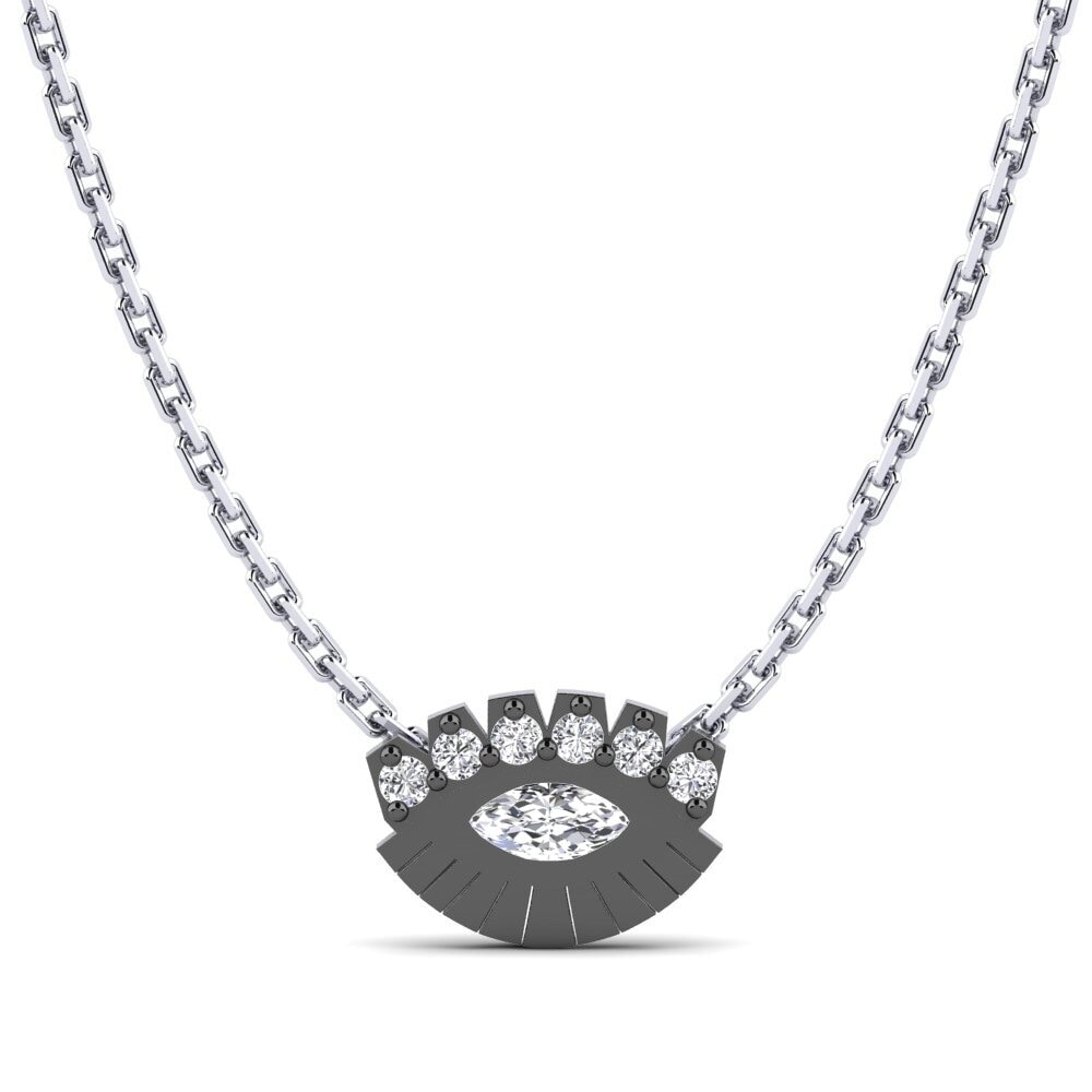 Paladio 950 Diamante Colgante de Mujer Isip