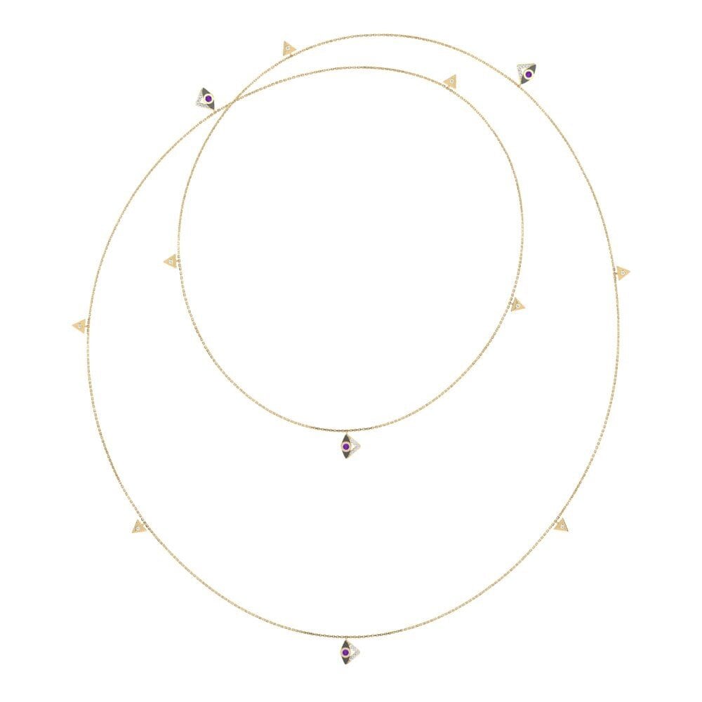 Amethyst Women's Necklace Kasara