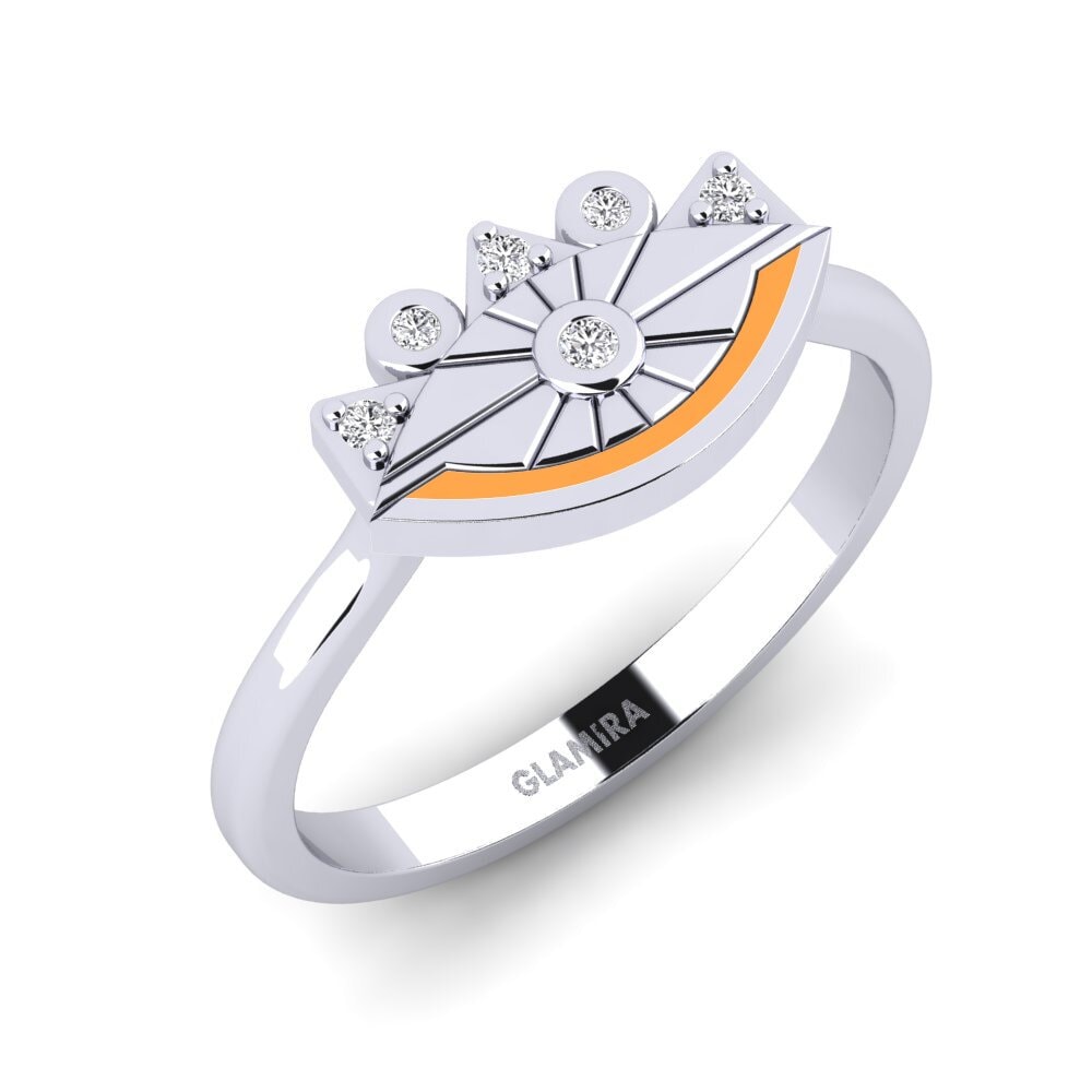 Paladio 950 Diamante Anillo Kganya