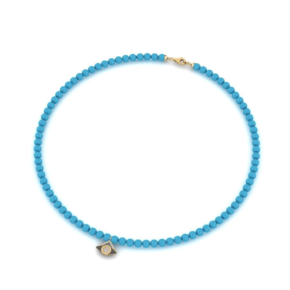 Diamante Collar Luckbead