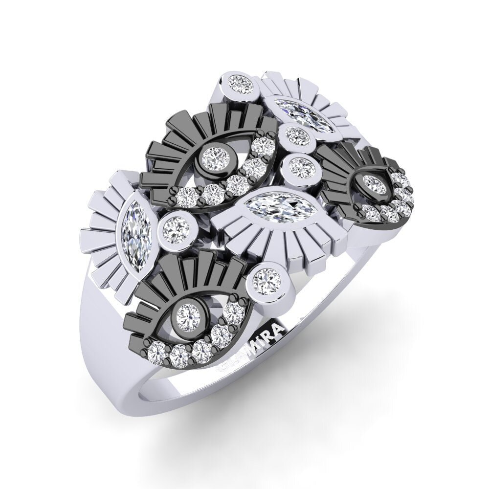Paladio 950 Diamante Anillo Manuia