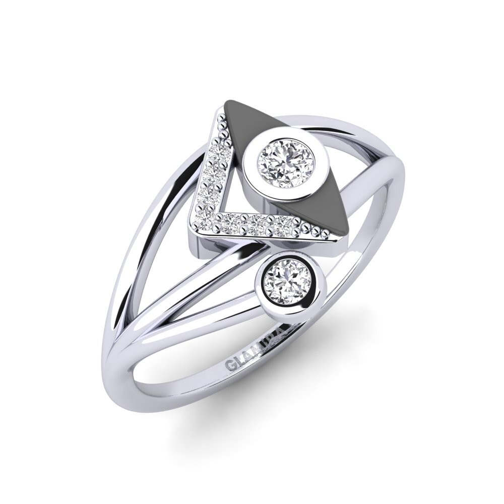 Paladio 950 Diamante Anillo Mathitis
