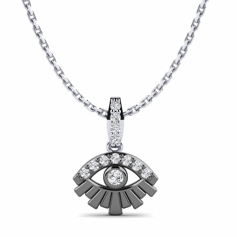 Paladio 950 Diamante Colgante de Mujer Menso