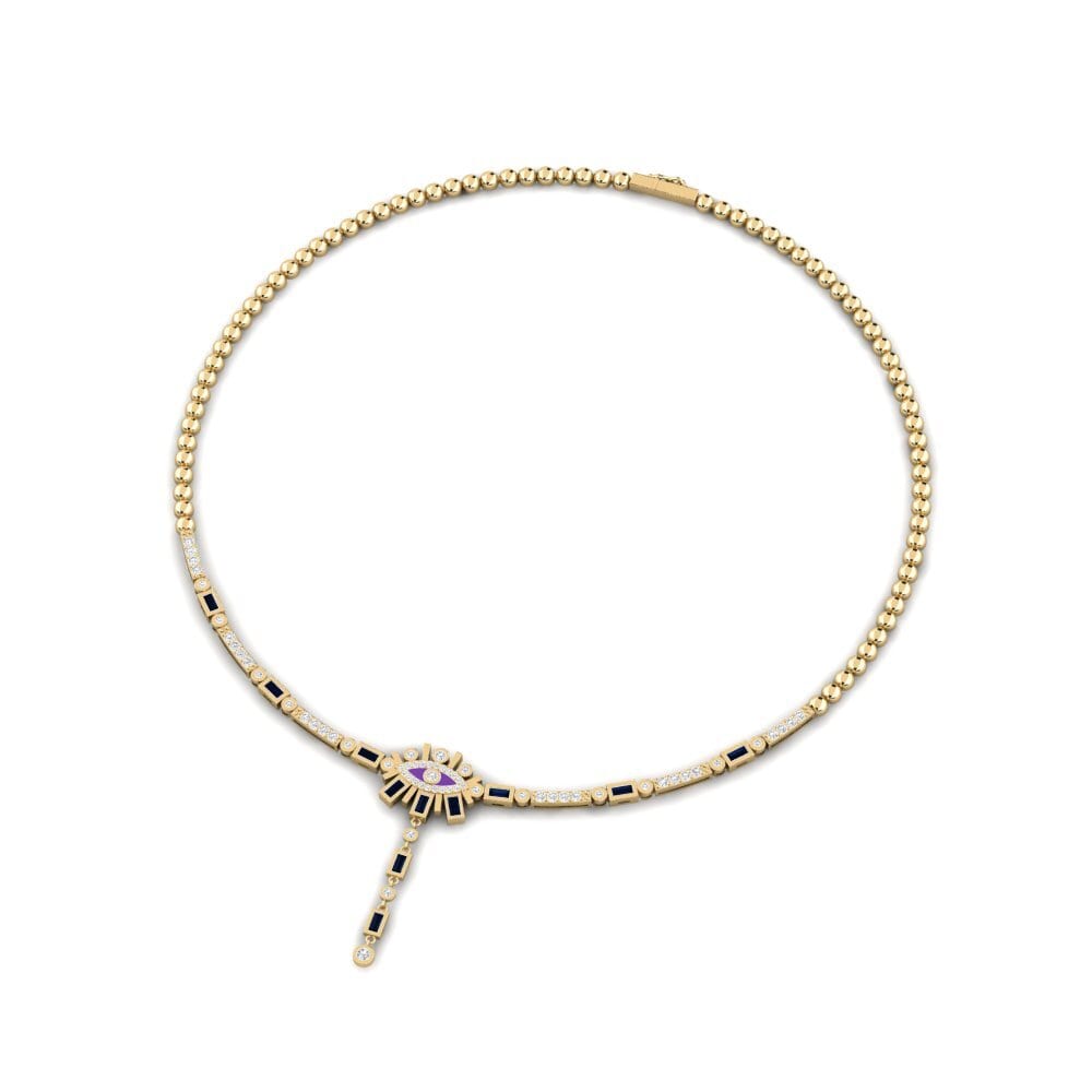 Baguette Zafiro Collar Midas