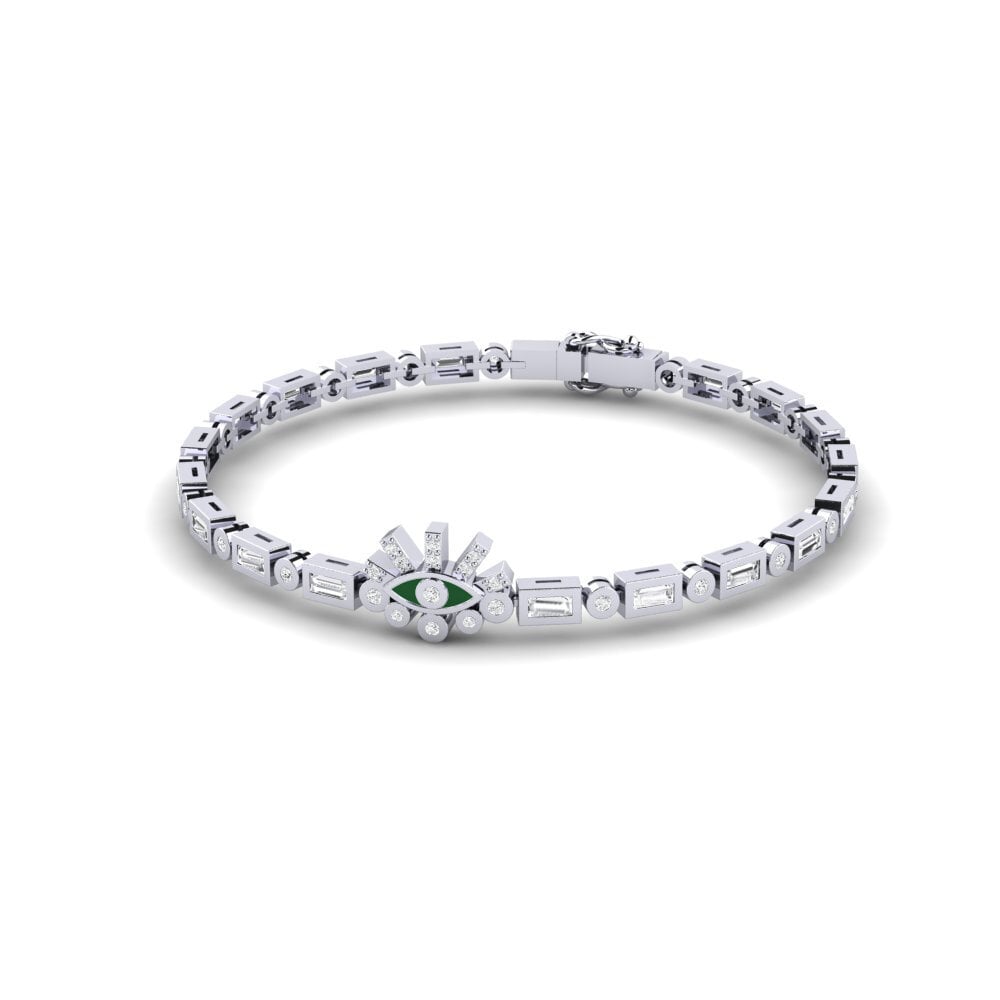 14ct White Gold Women's Bracelet Murstea