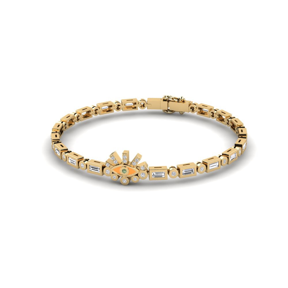 グリーンダイヤモンド 女性ブレスレット Murstea