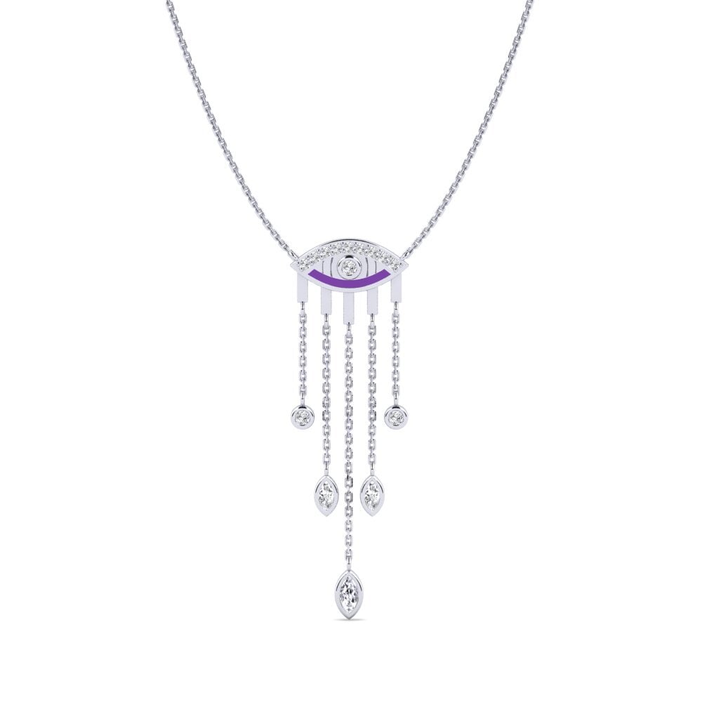 Paladio 950 Diamante Collar de Mujer Paista