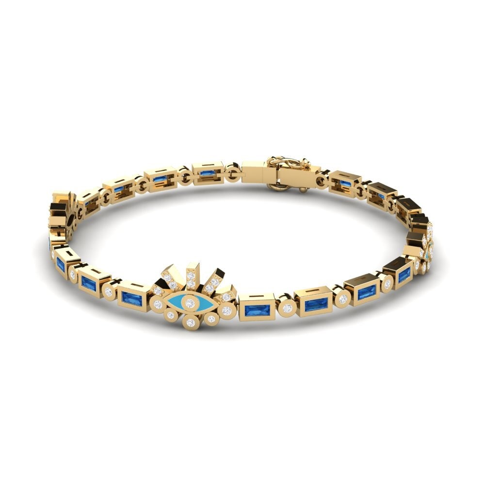 Circonita Azul Oscuro Pulsera de Mujer Parha