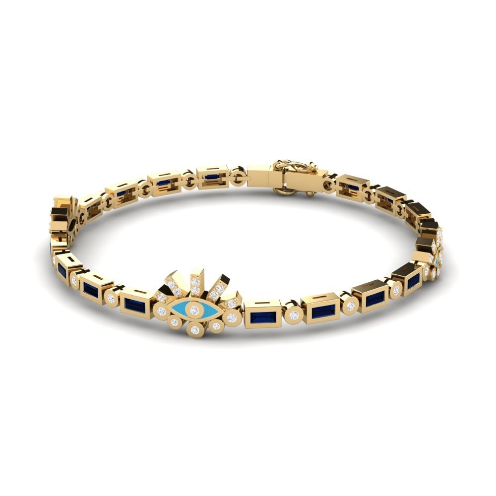 Baguette Zafiro Pulsera de Mujer Parha