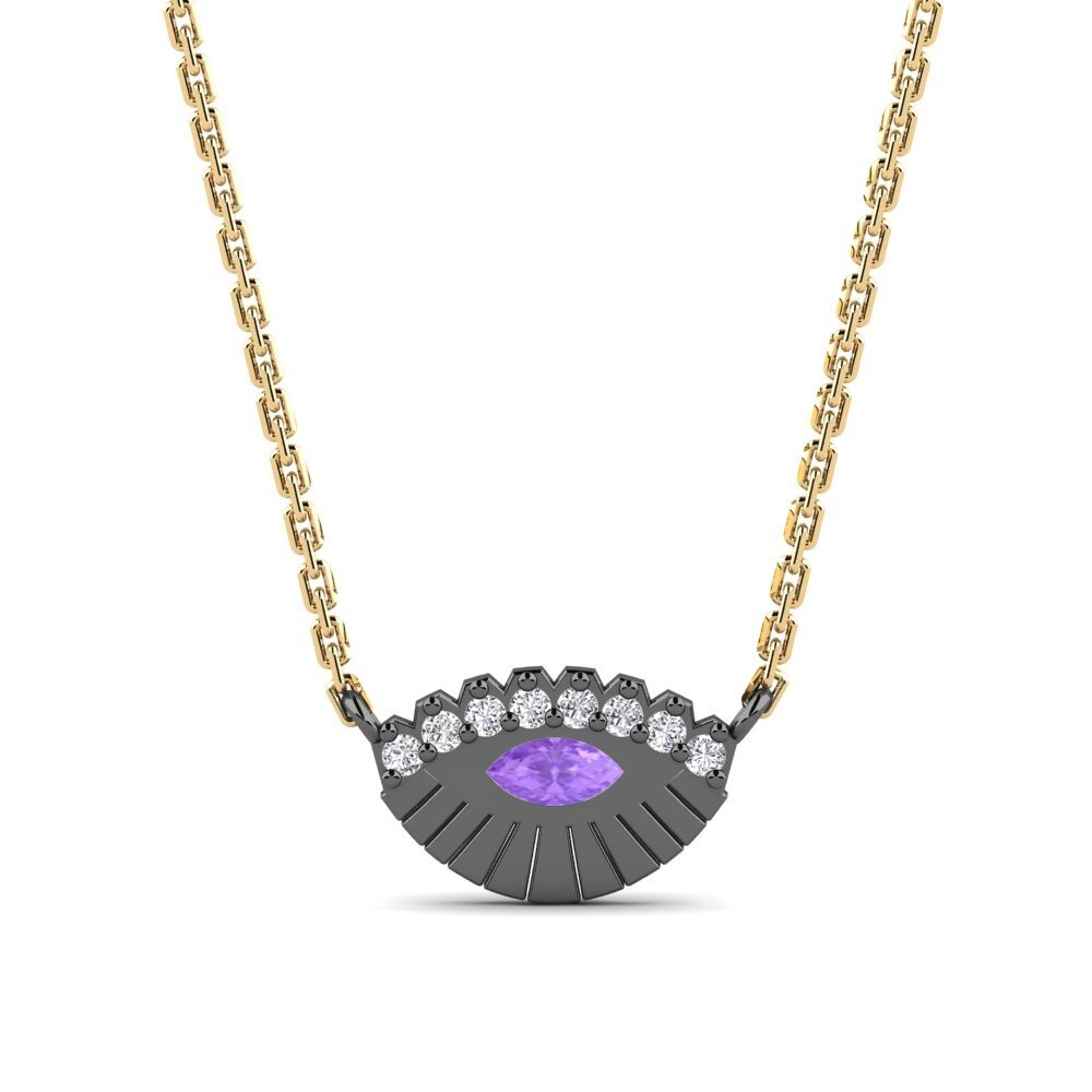 Amethyst Women's Necklace Phela