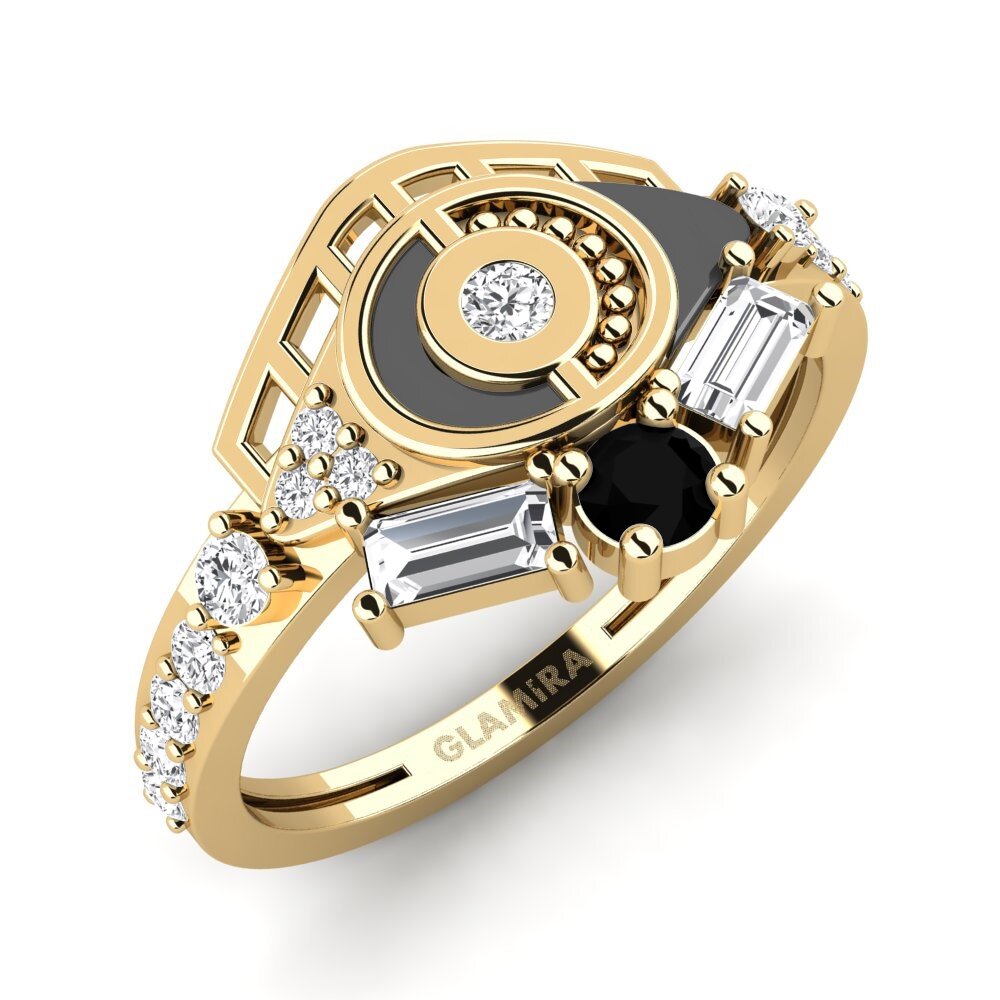 Black Onyx Ring Poetico