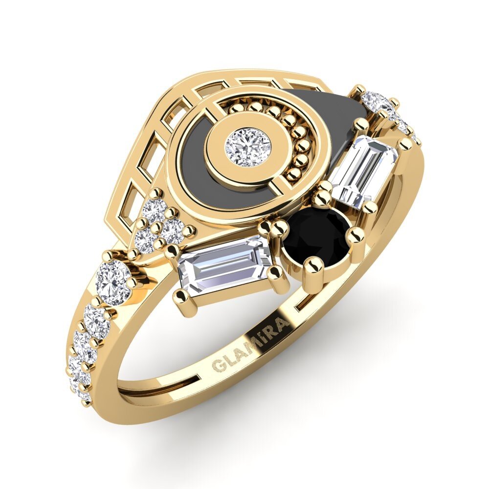 Black Onyx Ring Poetico