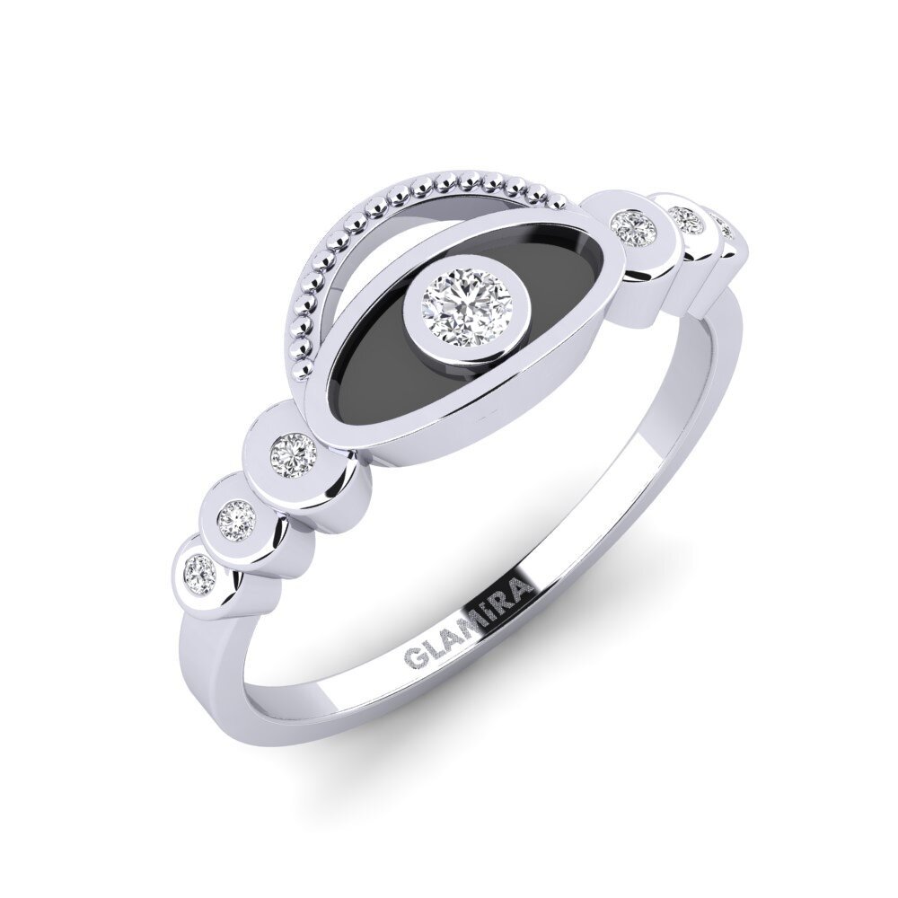 Paladio 950 Diamante Anillo Pontes