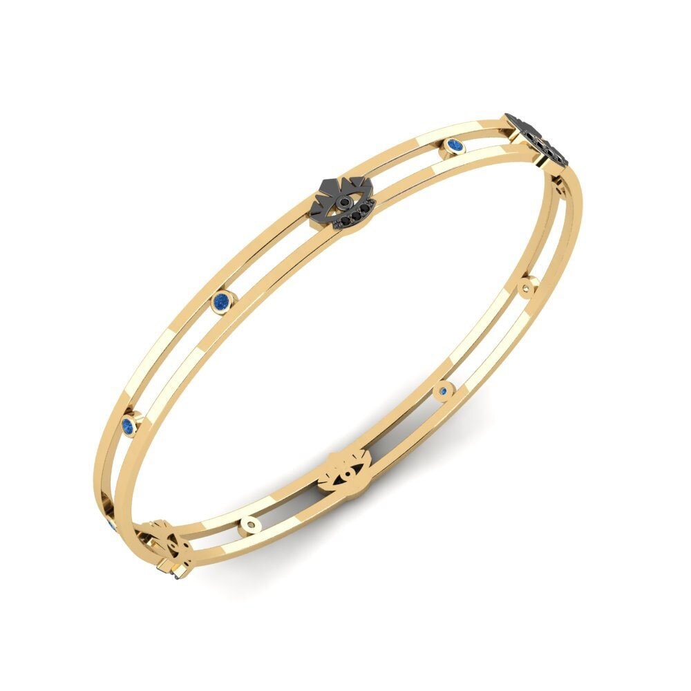 Circonita Azul Oscuro Brazalete de mujer Uskuo
