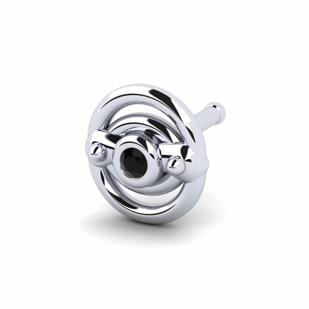 Black Sapphire Nose Pin Cscul