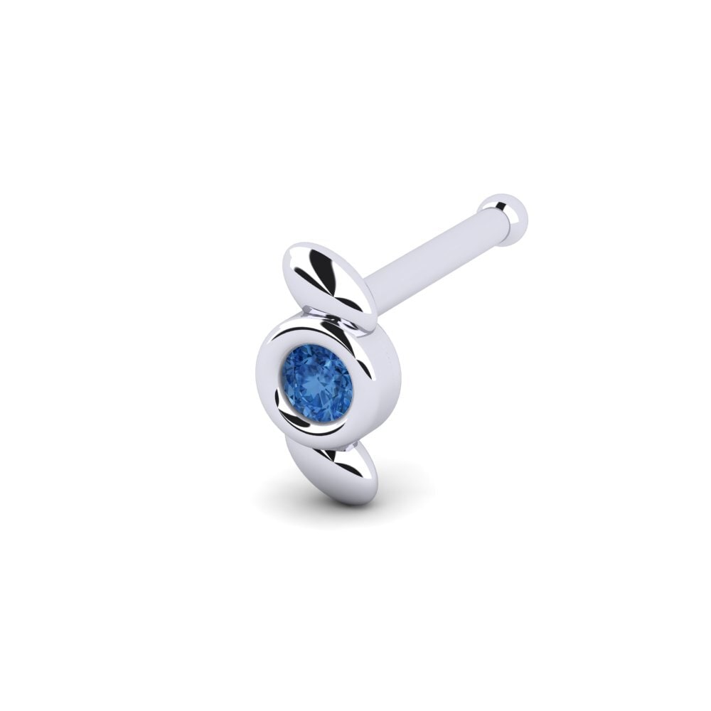 Zircone Bleu Foncé Piercing Nez Exang
