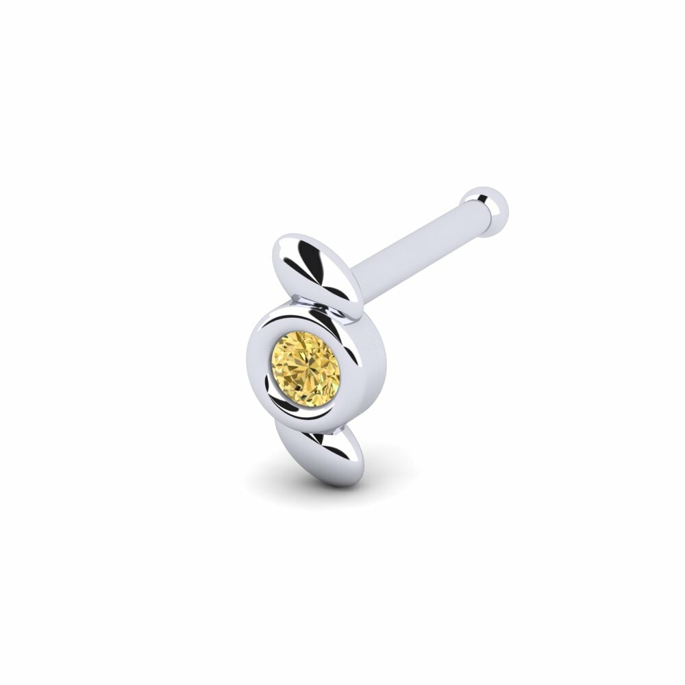 Gele Diamant Neus Pin Exang