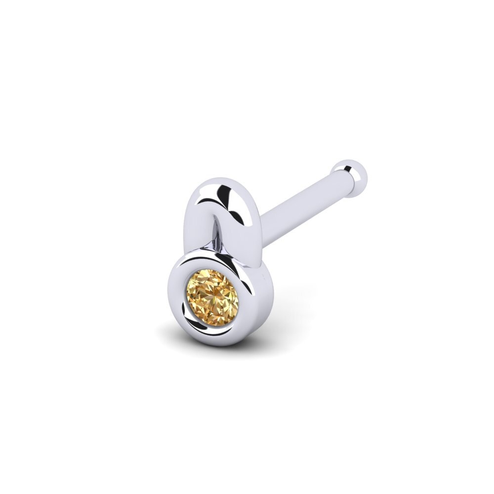 Diamant Brun Piercing Nez Hart