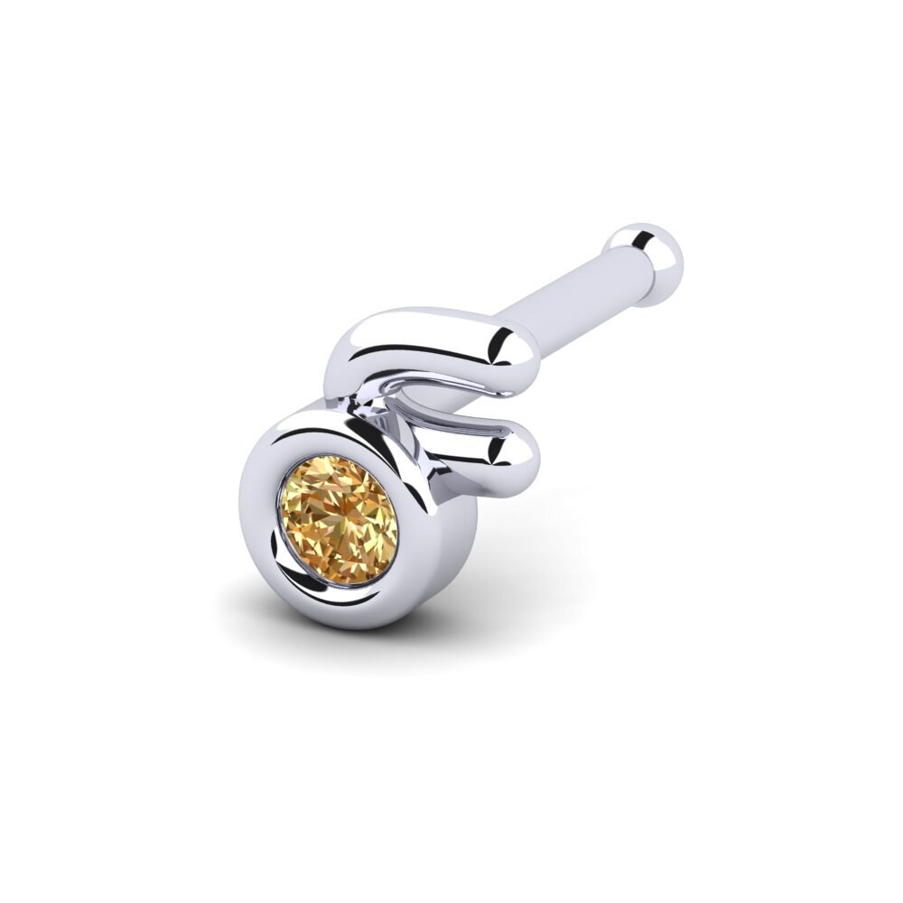 Diamant Brun Piercing Nez Hoilte