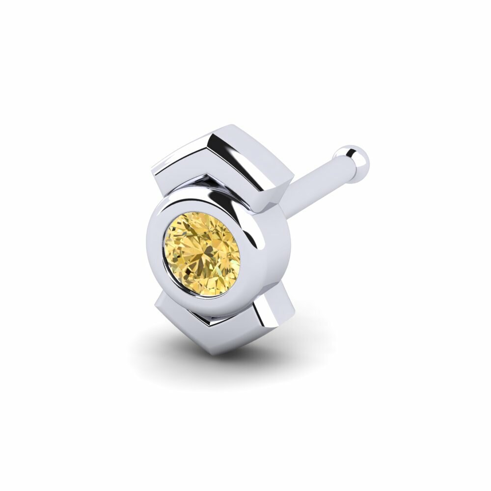 Gele Diamant Neus Pin Hothal