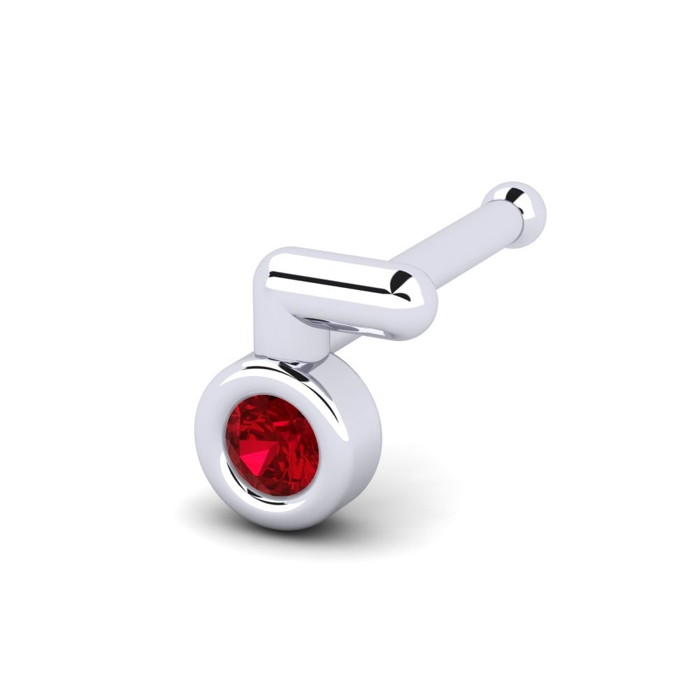 Zircone Rouge Piercing Nez Kamismo