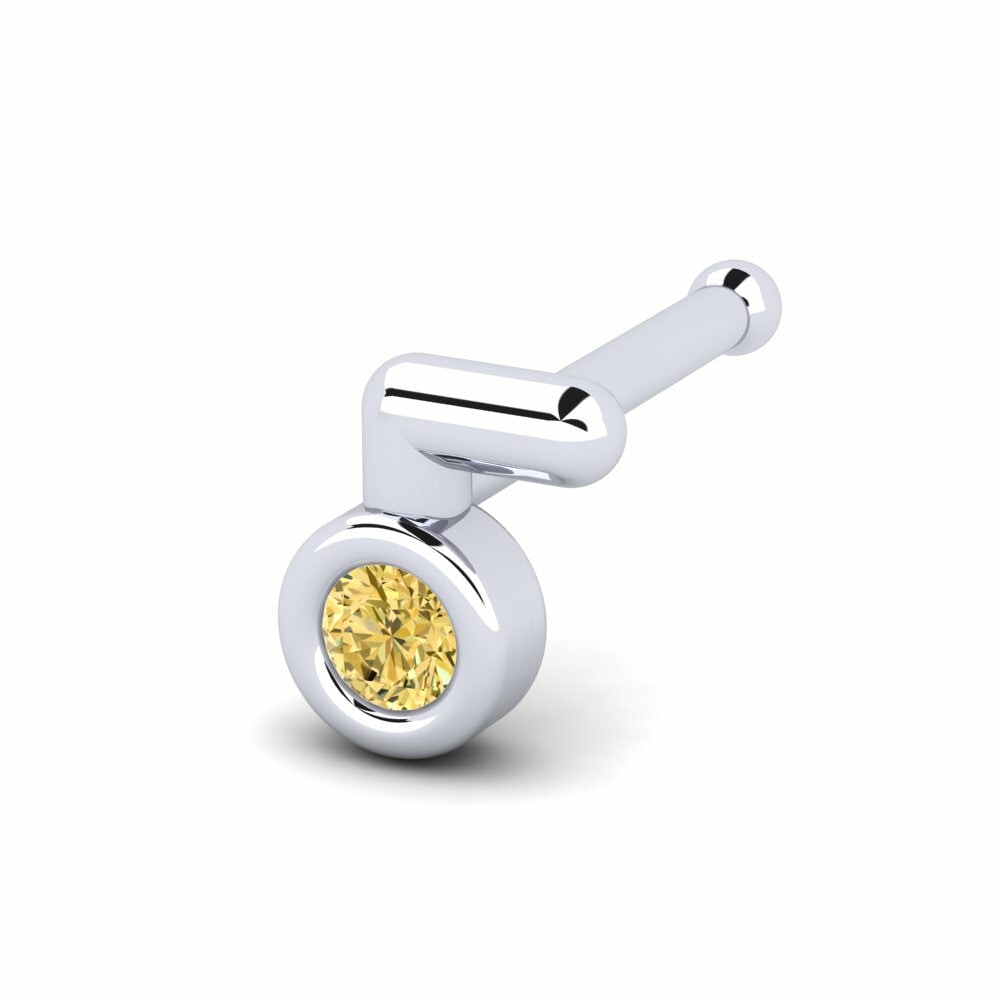 Gele Diamant Neus Pin Kamismo