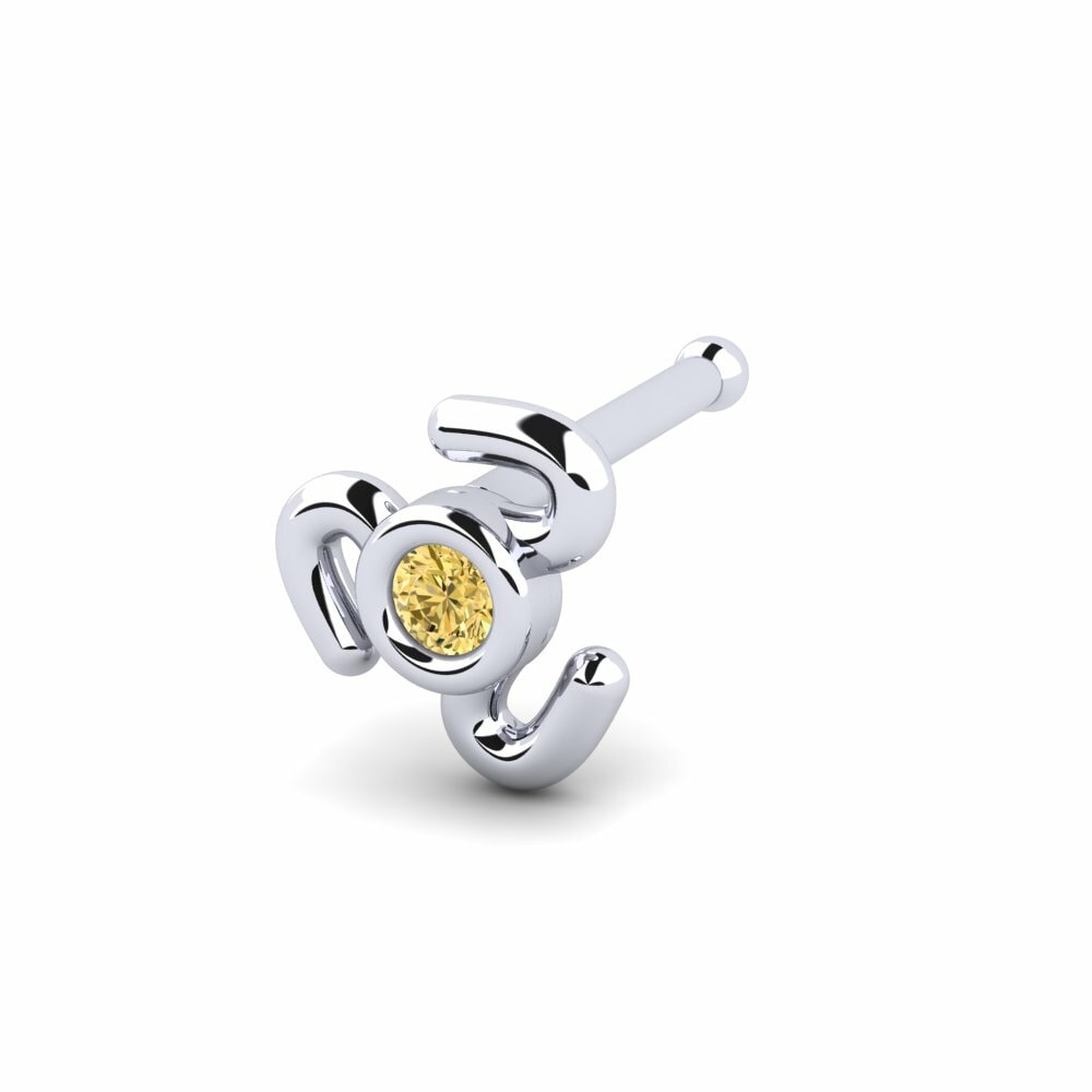 Gele Diamant Neus Pin Ndenci