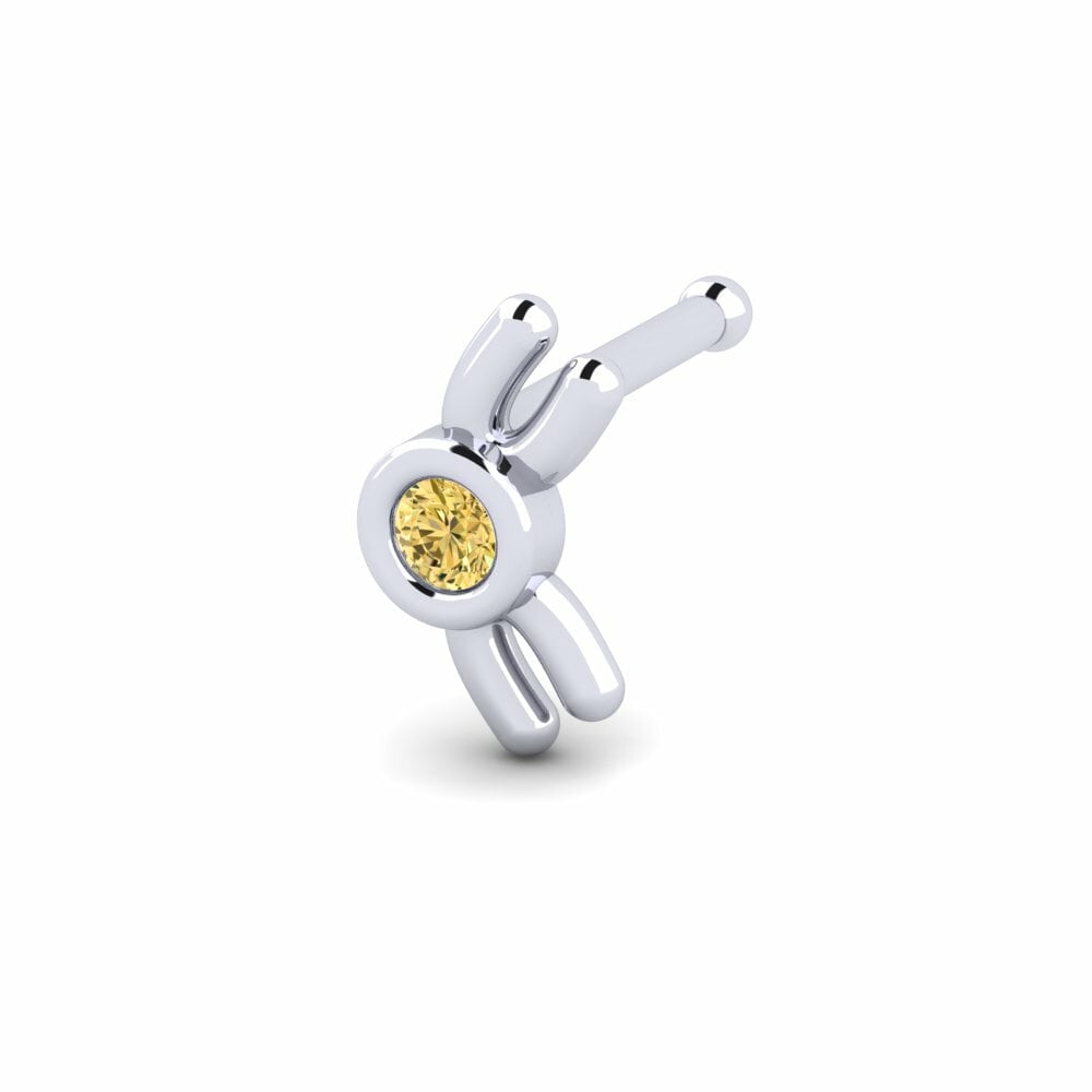 Gele Diamant Neus Pin Nguid
