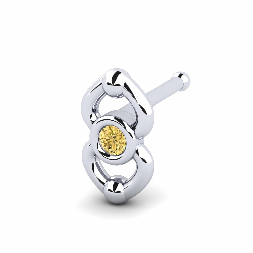 Gele Diamant Neus Pin Phrosy