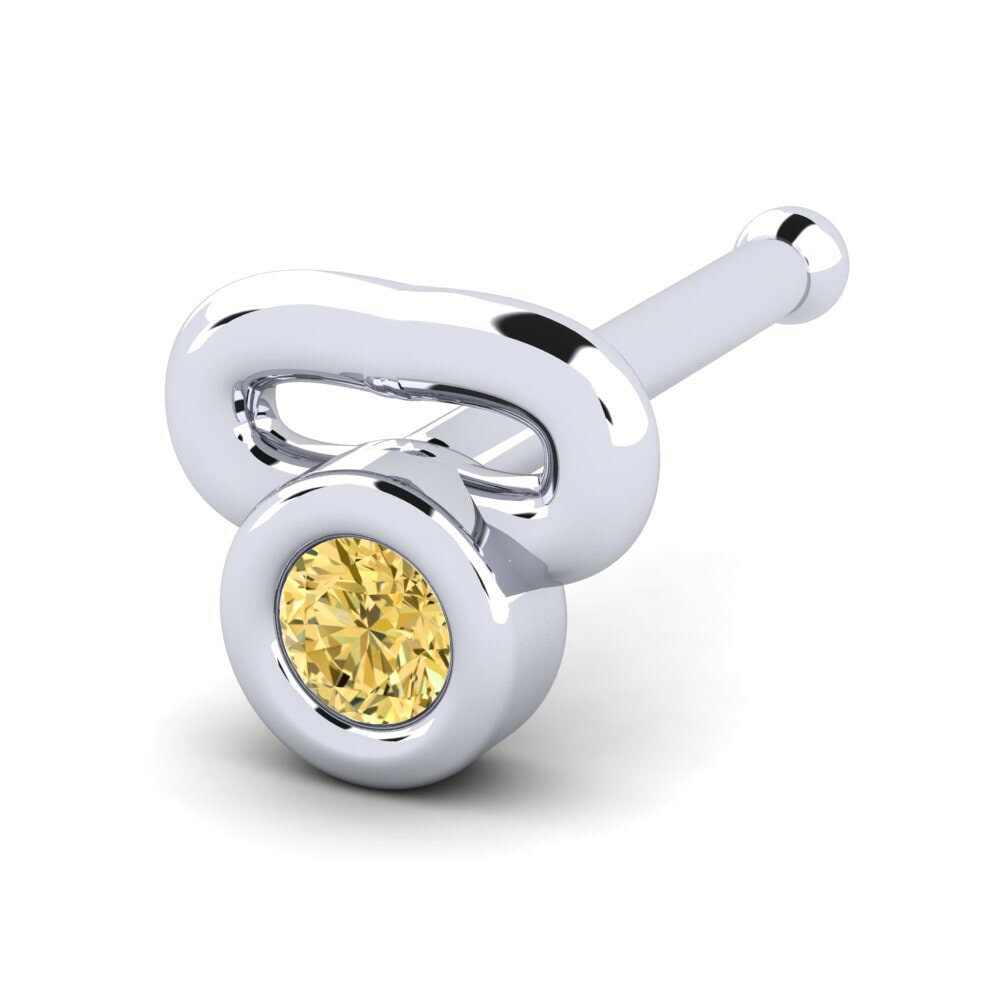 Gele Diamant Neus Pin Tokalc