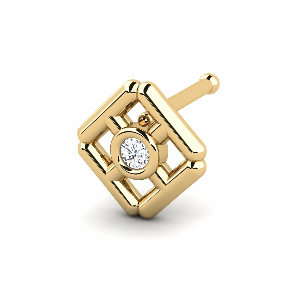 18K Geel Goud Neus Pin Ufor