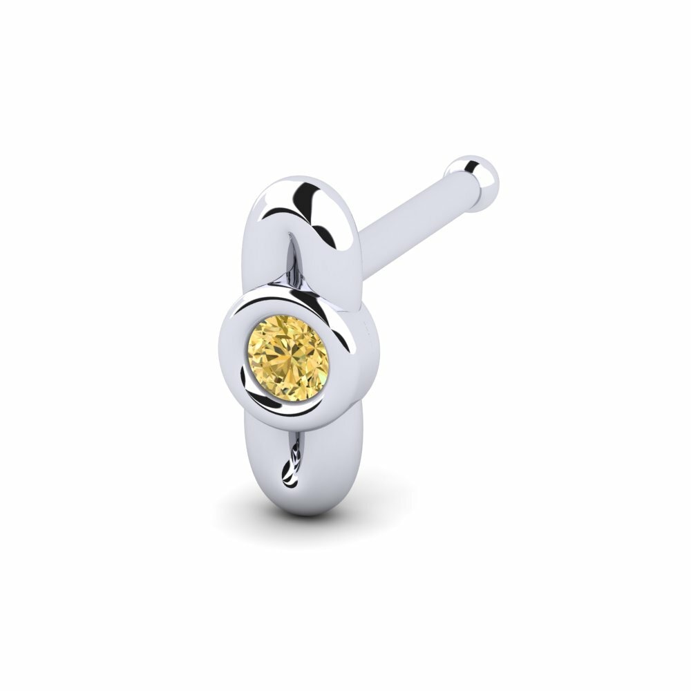 Gele Diamant Neus Pin Xodo