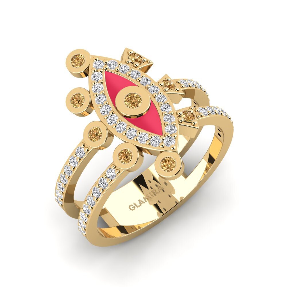 Brown Diamond Ring Akroenos