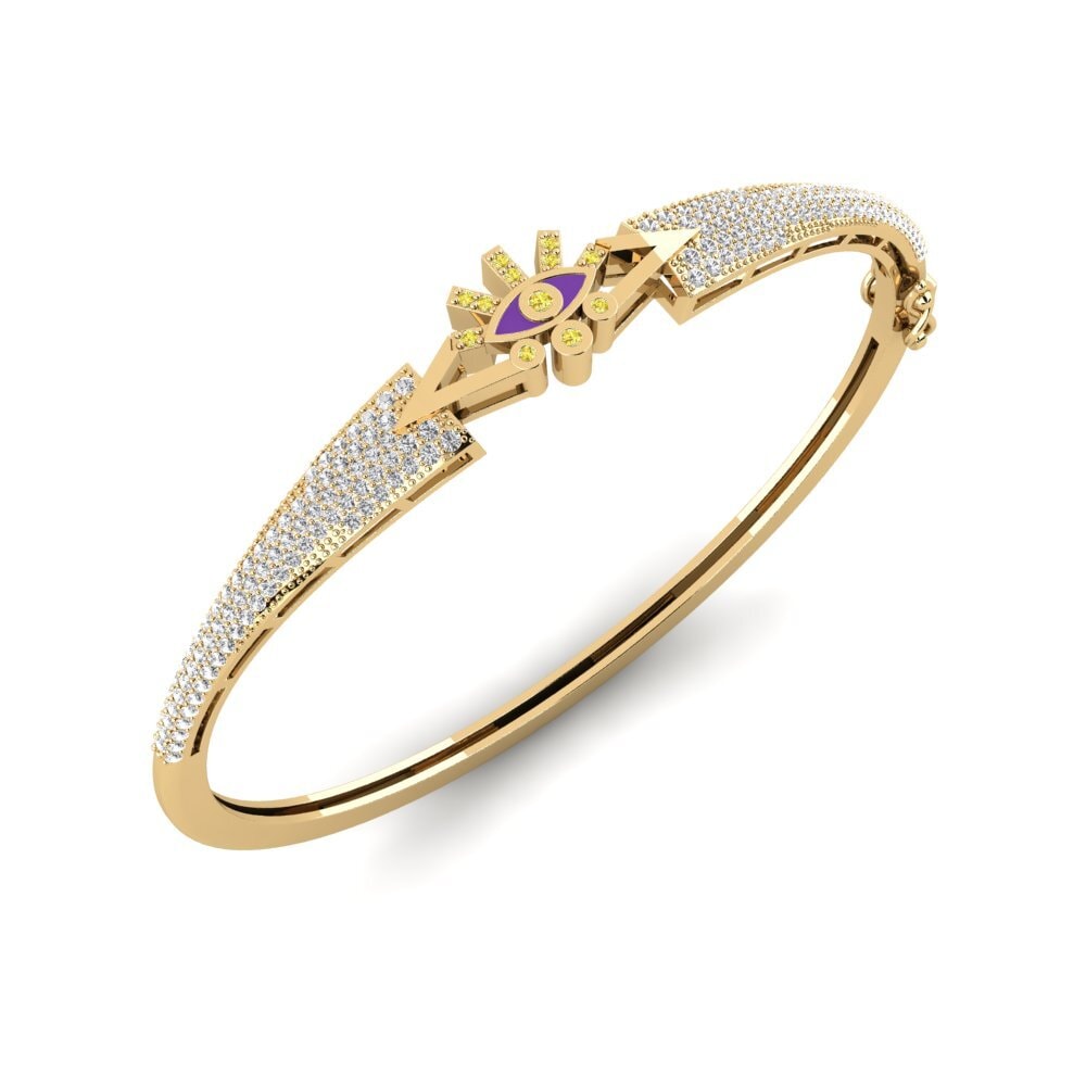 Zafiro amarillo Brazalete de mujer Andriake