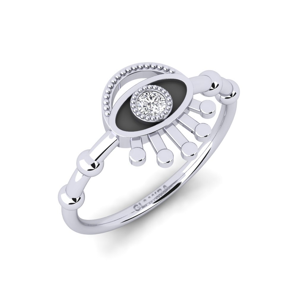 Paladio 950 Diamante Anillo Angelus
