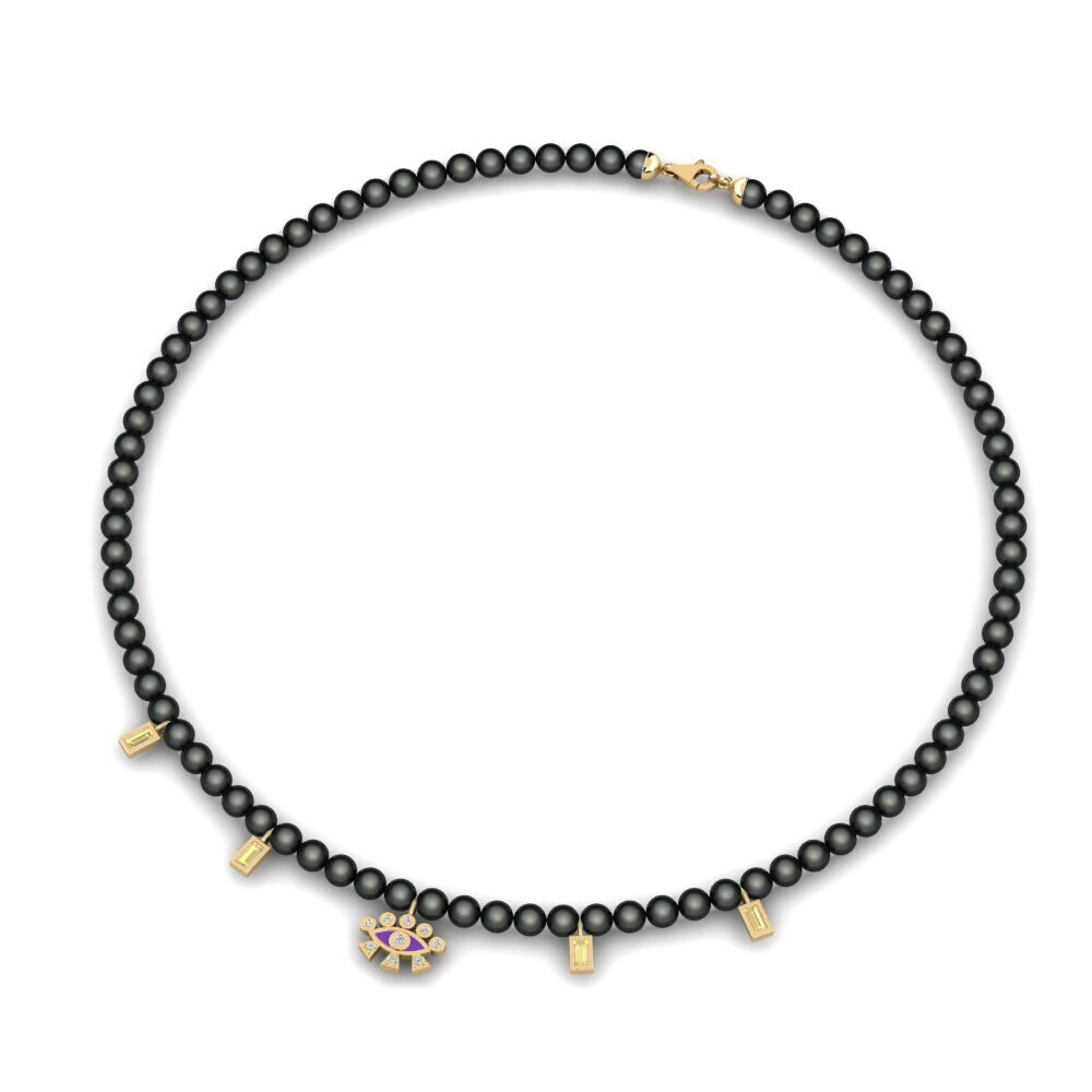 Zafiro amarillo Collar Atarneus