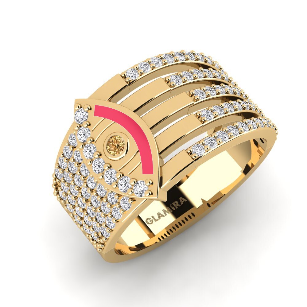 Brown Diamond Ring Bersinar
